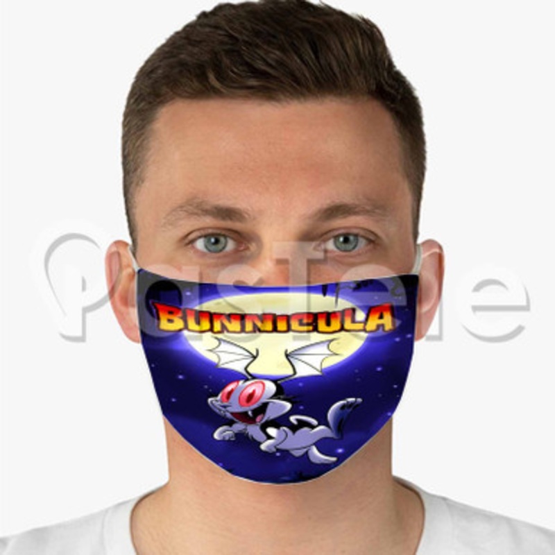 Bunnicula Custom Fabric Face Mask Polyester Two Layers Cloth
