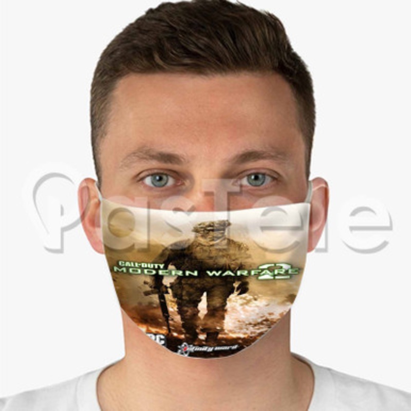 Call of Duty Modern Warfare 2 Custom Fabric Face Mask Polyester Two Layers Cloth