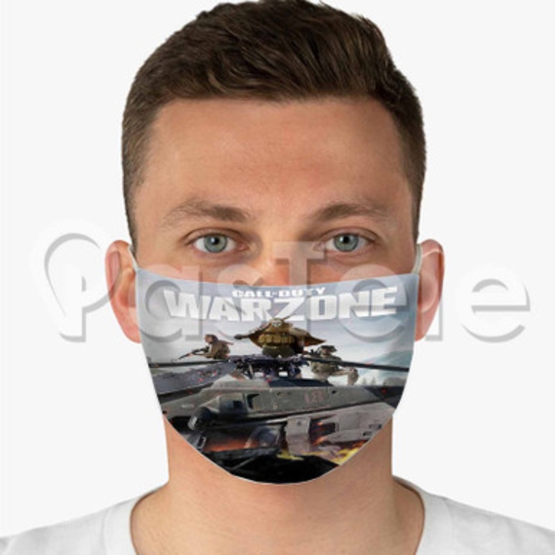 Call of Duty Warzone Custom Fabric Face Mask Polyester Two Layers Cloth