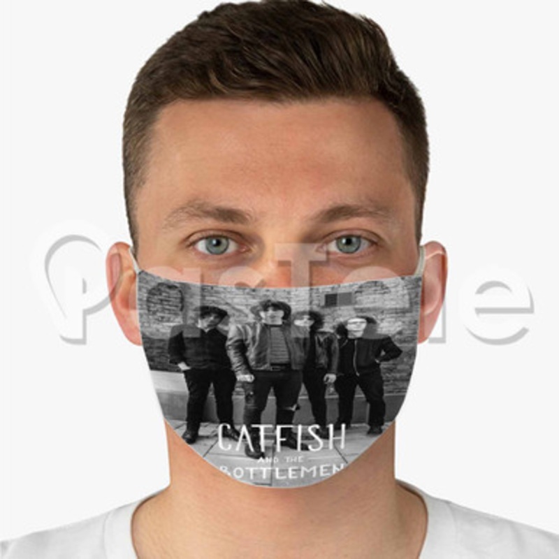 Catfish and the Bottlemen Custom Fabric Face Mask Polyester Two Layers Cloth