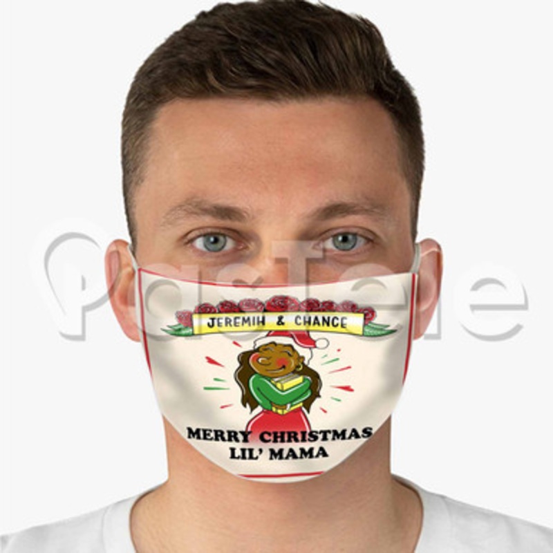 Chance The Rapper x Jeremih Chi Town Christmas Custom Fabric Face Mask Polyester Two Layers Cloth