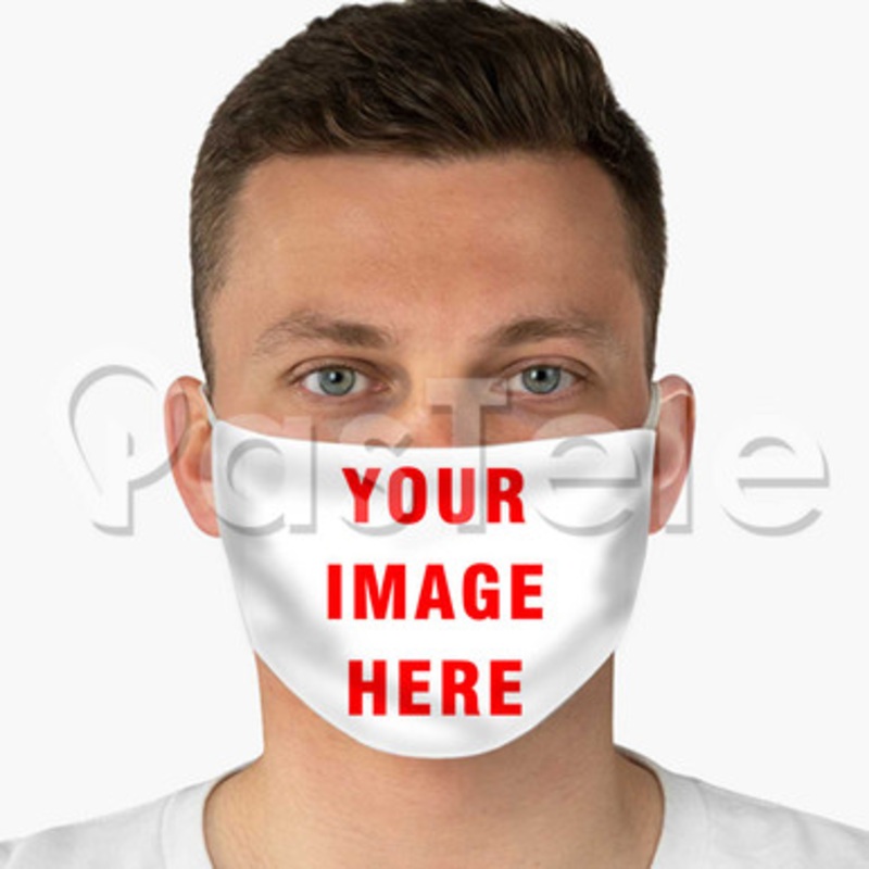 Custom Your Image Fabric Face Mask Polyester Two Layers Cloth