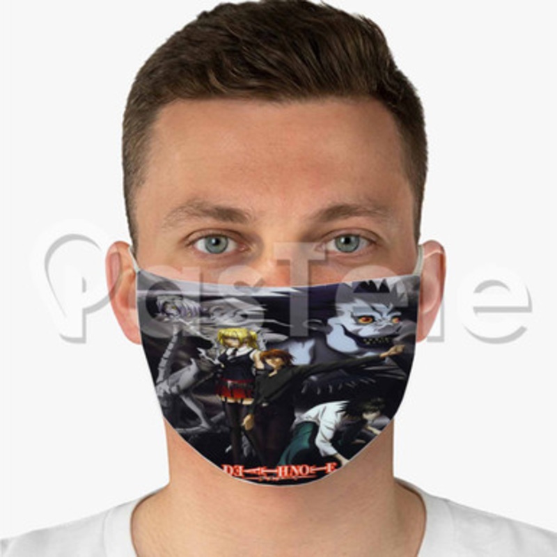 Death Note Custom Fabric Face Mask Polyester Two Layers Cloth