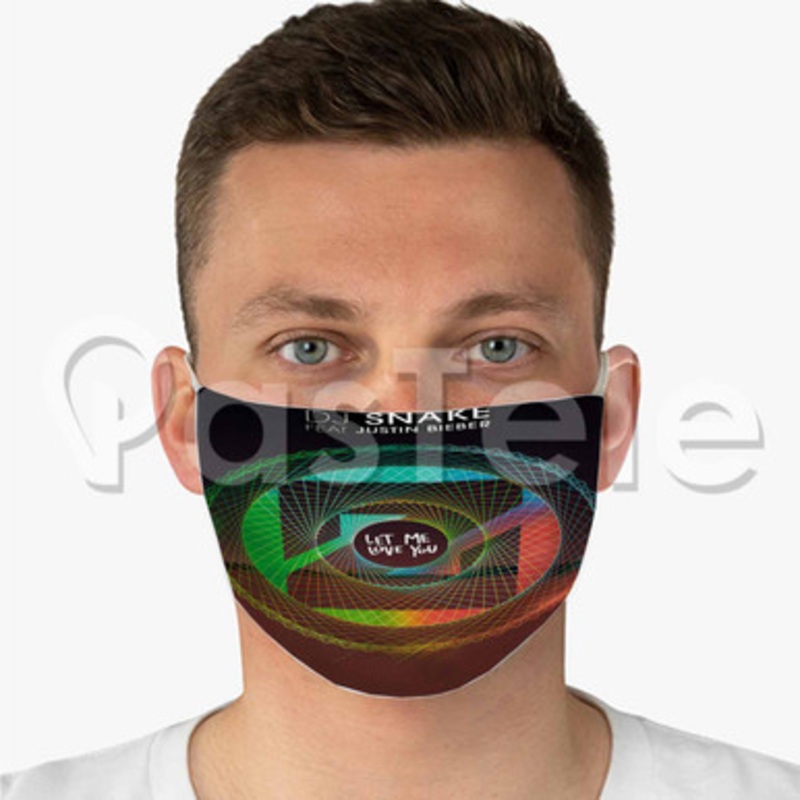 DJ Snake Zedd Let Me Love You ft Justin Bieber Custom Fabric Face Mask Polyester Two Layers Cloth