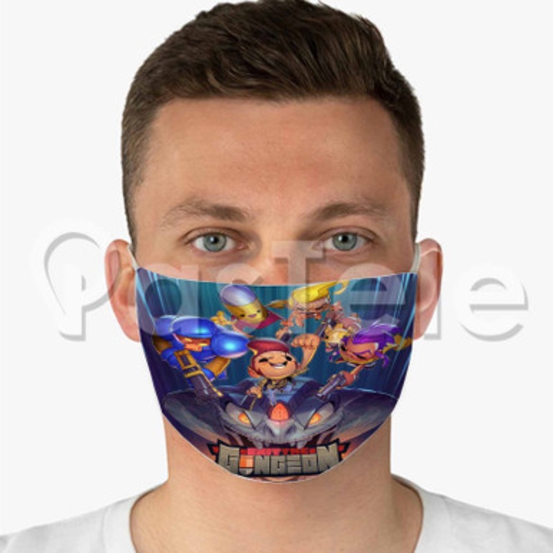 Exit the Gungeon Custom Fabric Face Mask Polyester Two Layers Cloth