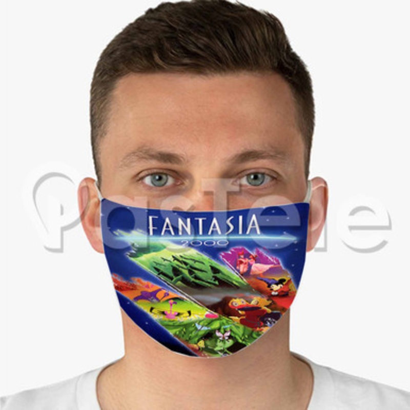 Fantasia 2000 Custom Fabric Face Mask Polyester Two Layers Cloth