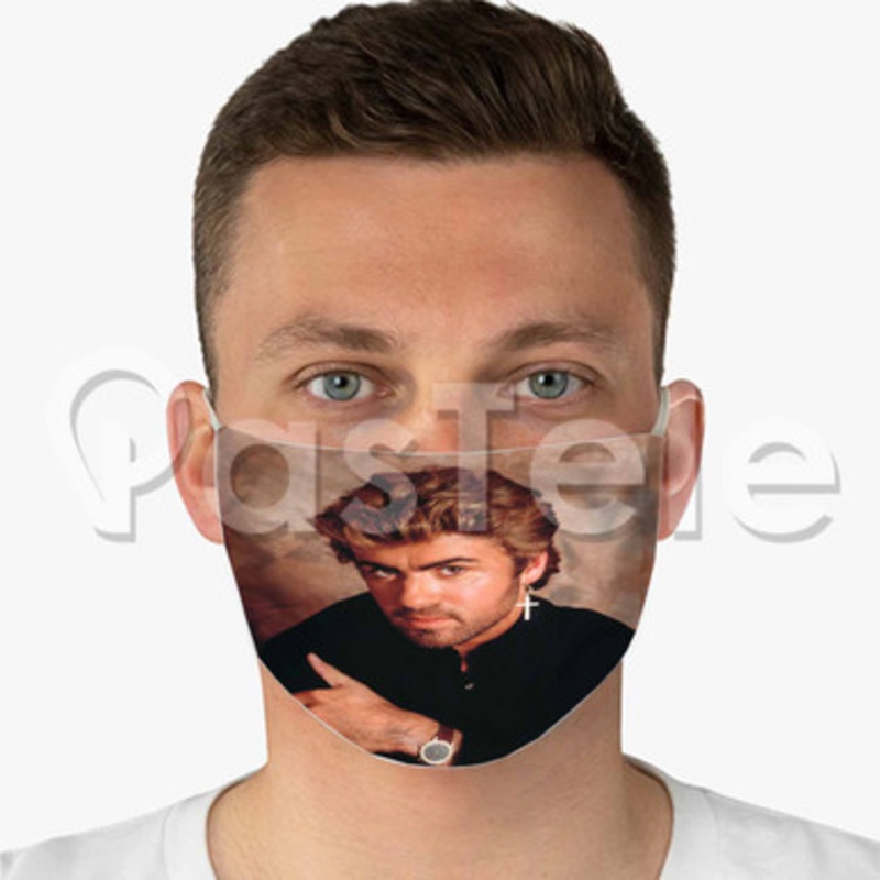 George Michael Custom Fabric Face Mask Polyester Two Layers Cloth