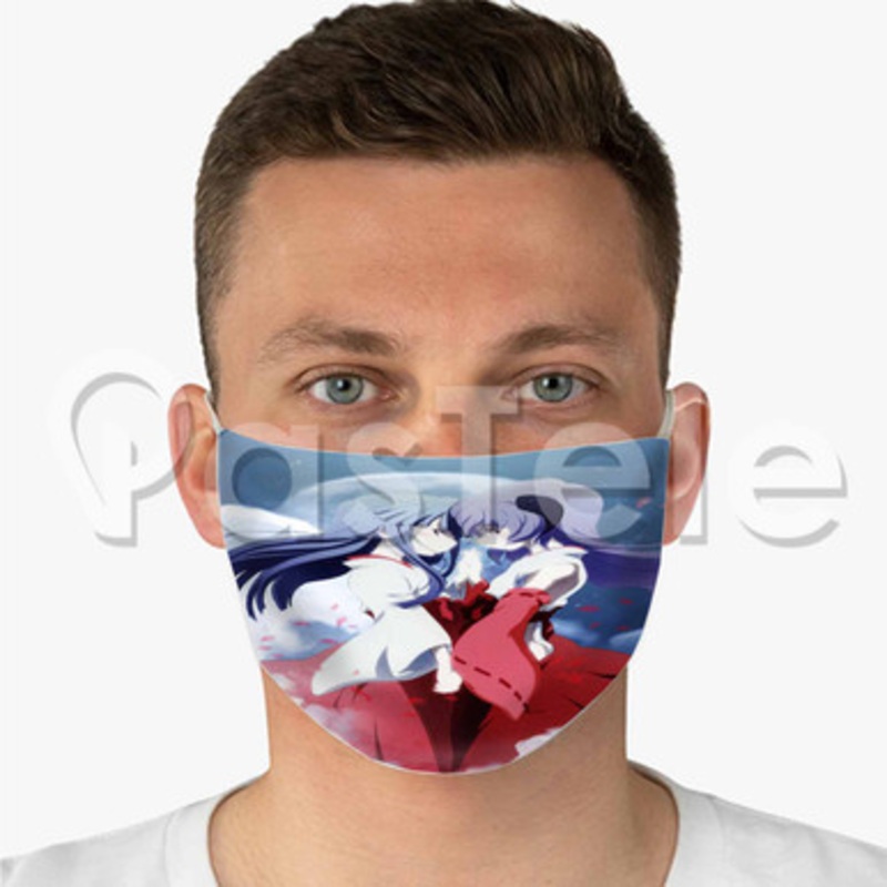 Higurashi No Naku Koro Ni Kai Custom Fabric Face Mask Polyester Two Layers Cloth