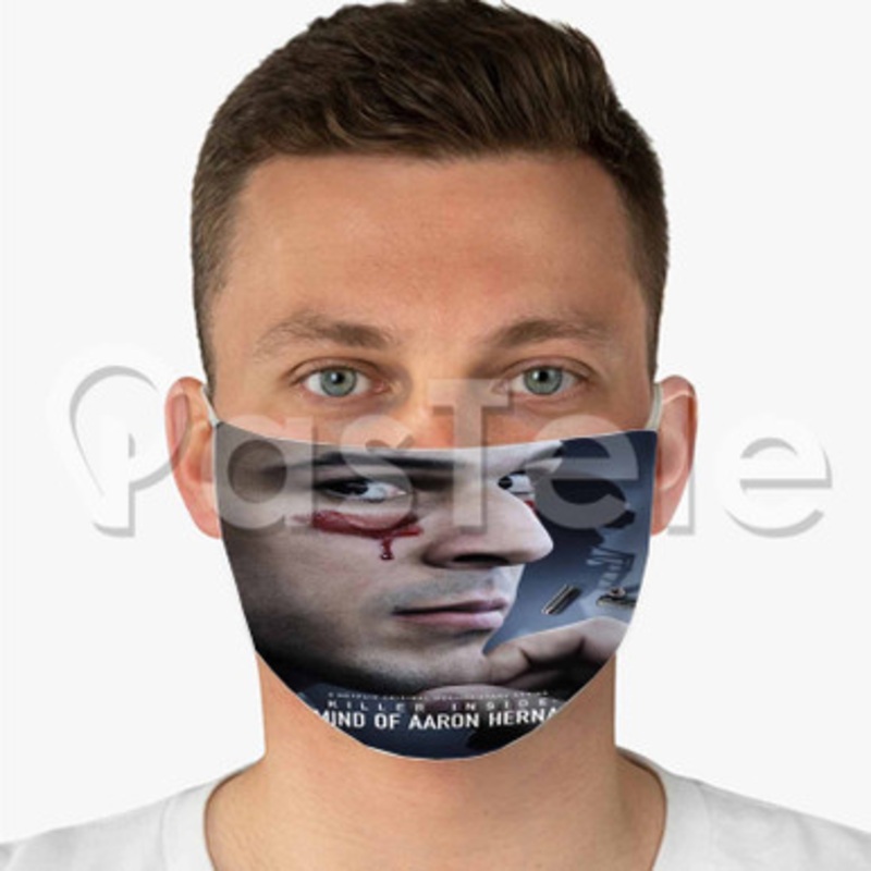 Killer Inside The Mind of Aaron Hernandez Custom Fabric Face Mask Polyester Two Layers Cloth