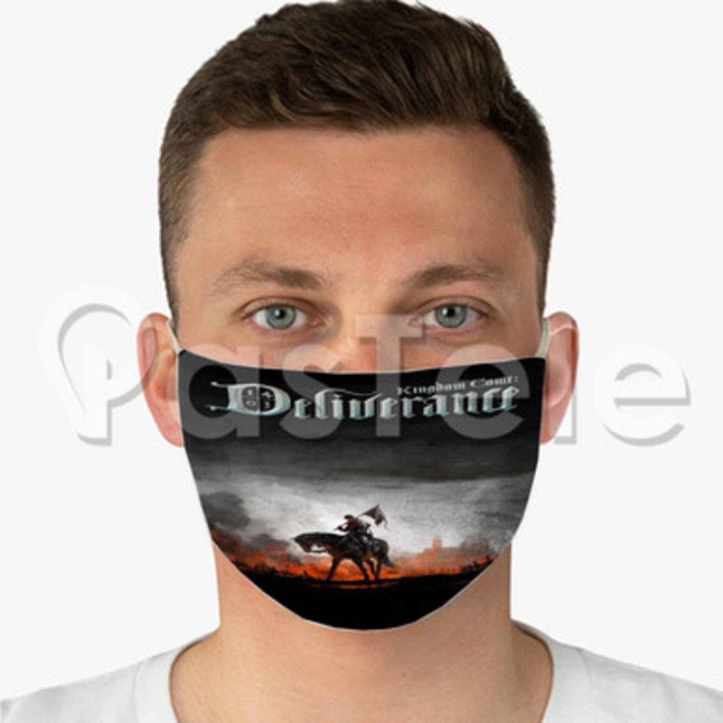 Kingdom Come Deliverance Custom Fabric Face Mask Polyester Two Layers Cloth