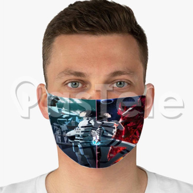 Knights of Sidonia Custom Fabric Face Mask Polyester Two Layers Cloth
