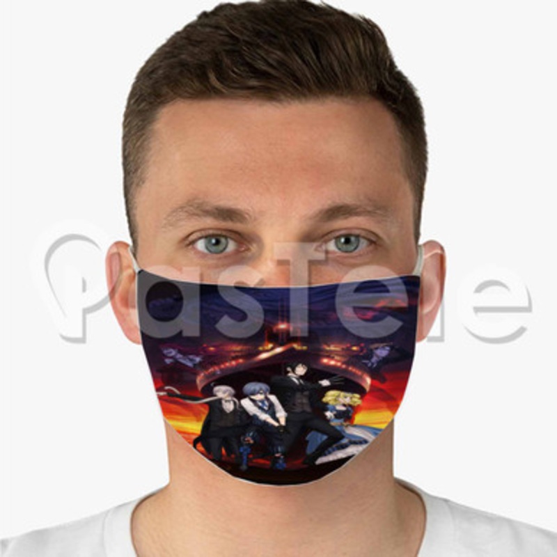 Kuroshitsuji Movie Book of the Atlantic Custom Fabric Face Mask Polyester Two Layers Cloth