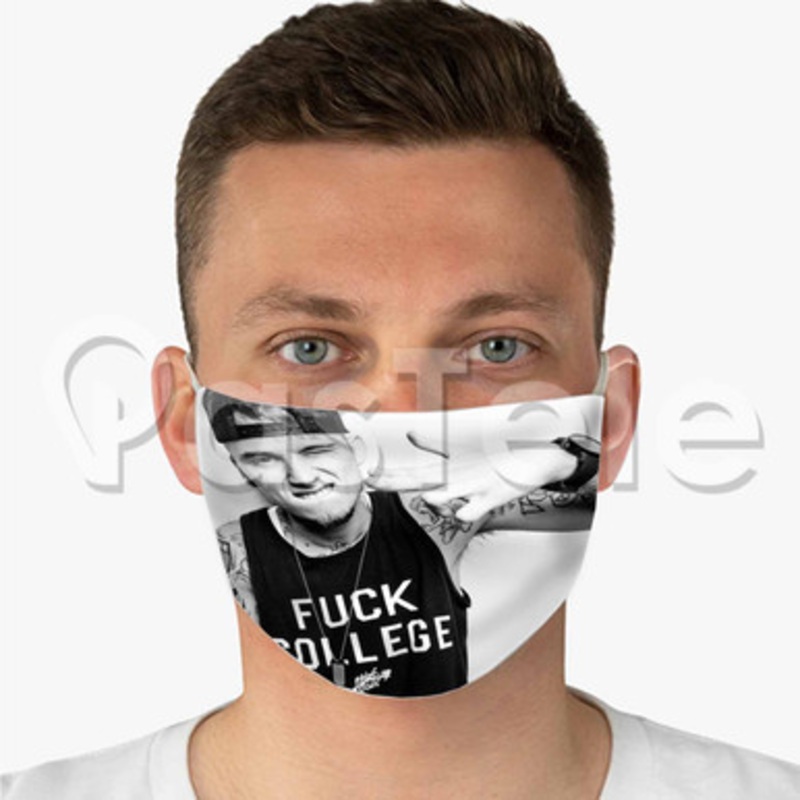 Machine Gun Kelly Custom Fabric Face Mask Polyester Two Layers Cloth