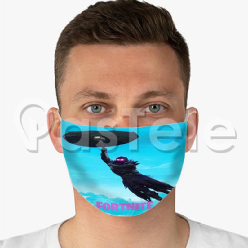 Raven Umbrella Fortnite Custom Fabric Face Mask Polyester Two Layers Cloth