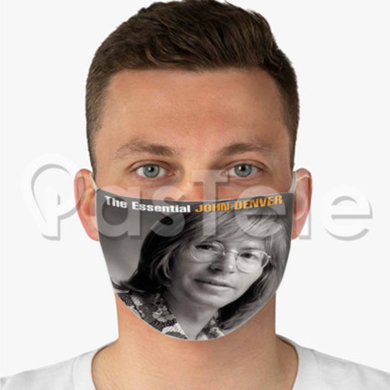 The Essential John Denver Custom Fabric Face Mask Polyester Two Layers Cloth