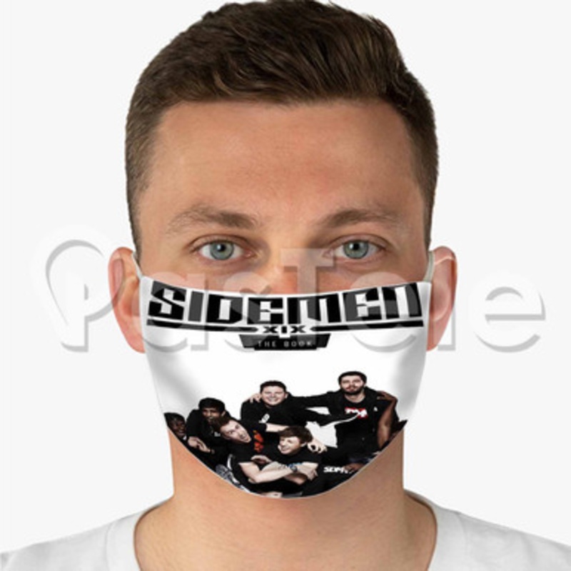 The Sidemen Custom Fabric Face Mask Polyester Two Layers Cloth