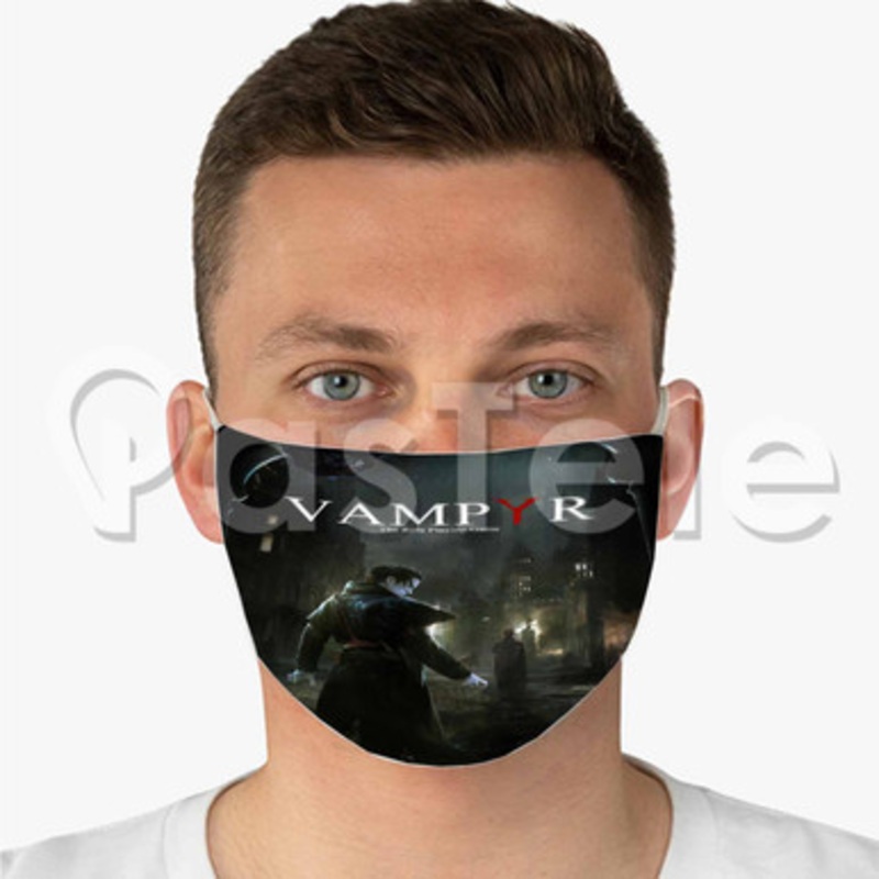 Vampyr Custom Fabric Face Mask Polyester Two Layers Cloth