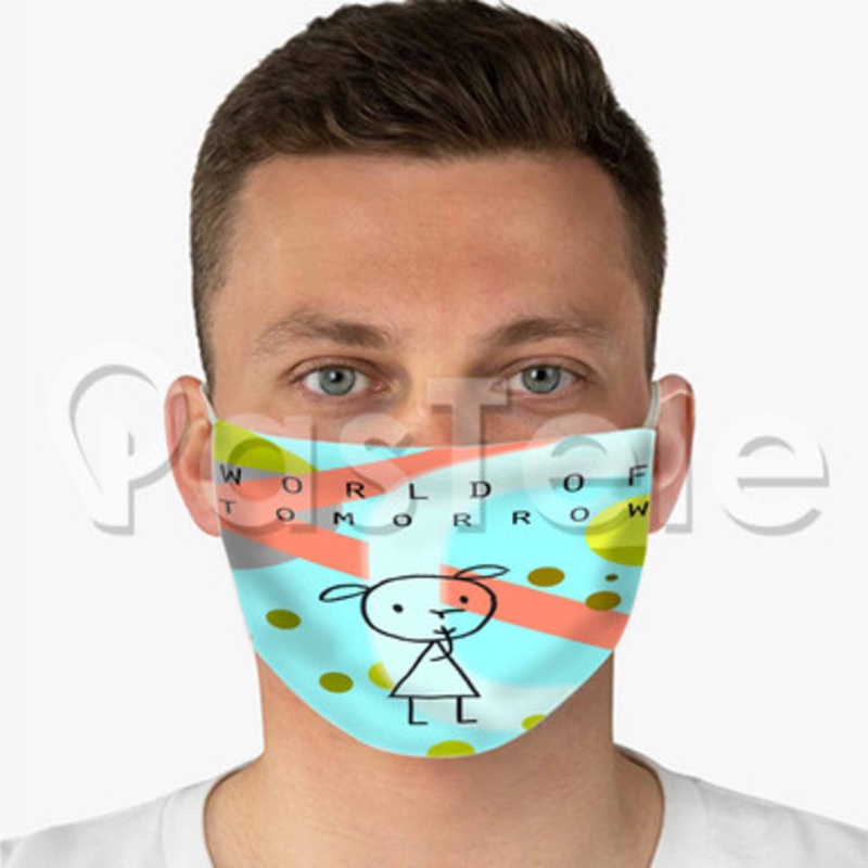 World of Tomorrow It s Such a Beautiful Day Custom Fabric Face Mask Polyester Two Layers Cloth