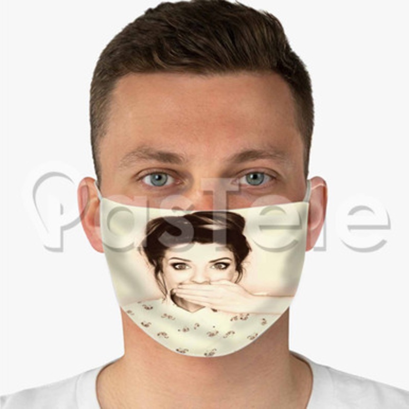 Zoella Custom Fabric Face Mask Polyester Two Layers Cloth