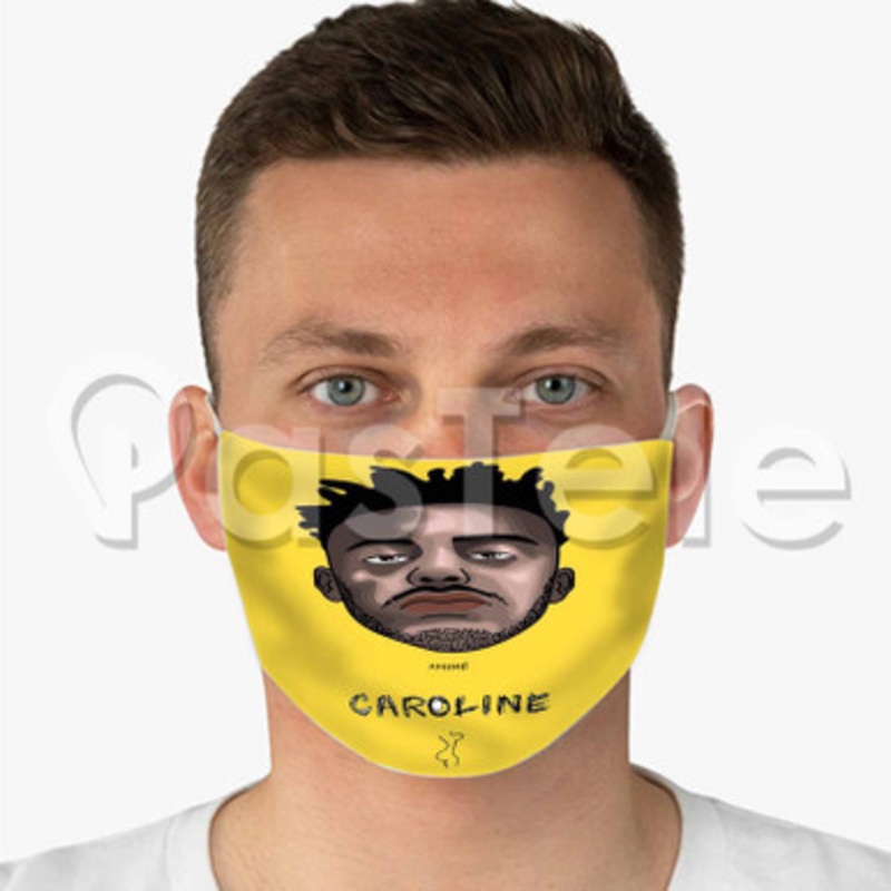 Amin Caroline Custom Fabric Face Mask Polyester Two Layers Cloth