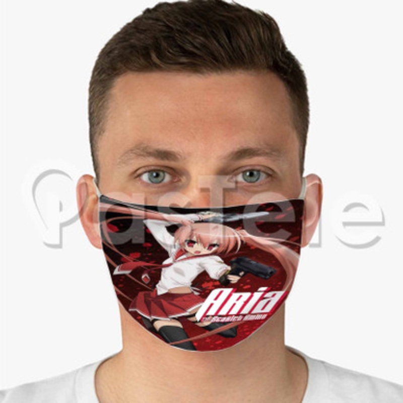Aria the Scarlet Ammo Custom Fabric Face Mask Polyester Two Layers Cloth