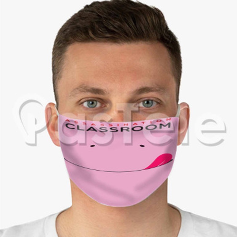 Assassination Classroom Custom Fabric Face Mask Polyester Two Layers Cloth