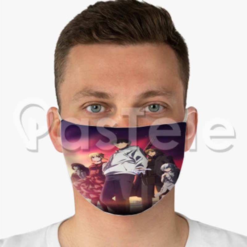 Darwin s Game Custom Fabric Face Mask Polyester Two Layers Cloth