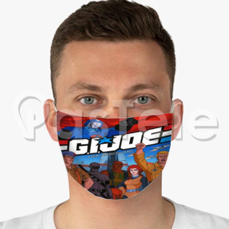 GI Joe A Real American Hero Custom Fabric Face Mask Polyester Two Layers Cloth