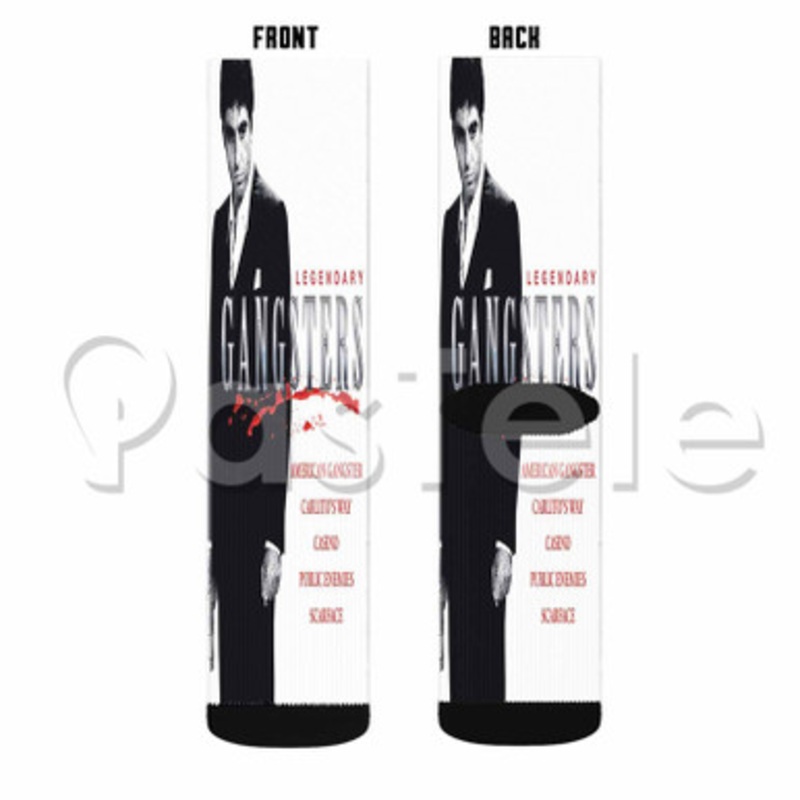 Legendary Gangsters Custom Personalized Sublimation Printed Socks Polyester Acrylic Nylon Spandex