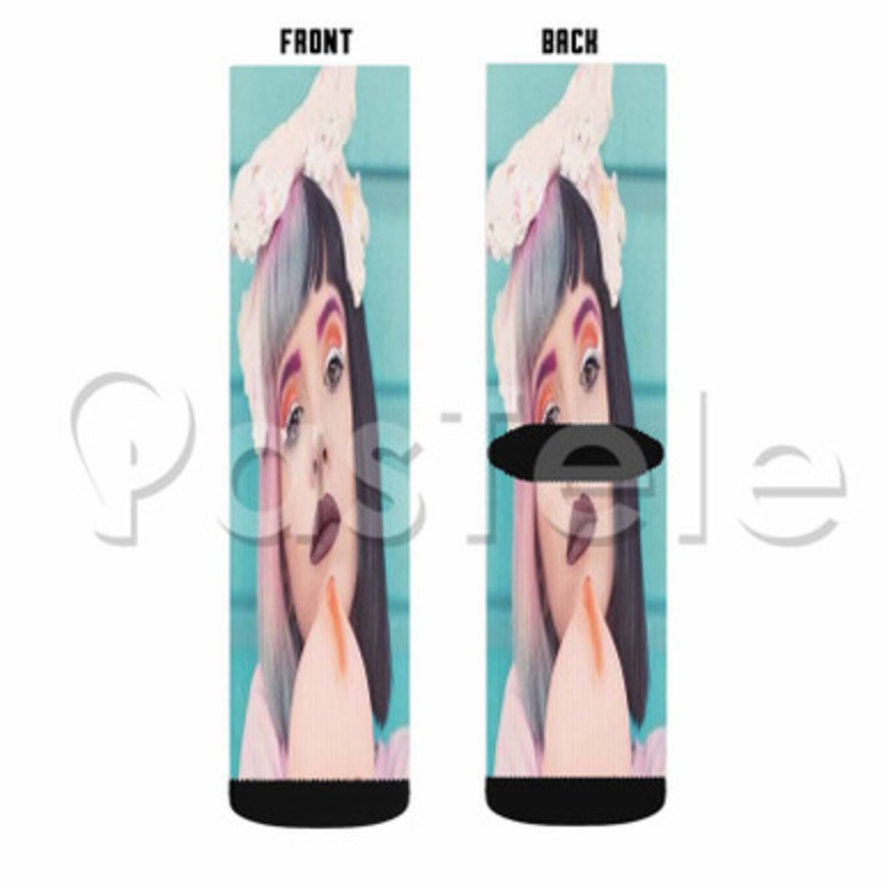 melanie martinez Custom Personalized Sublimation Printed Socks Polyester Acrylic Nylon Spandex