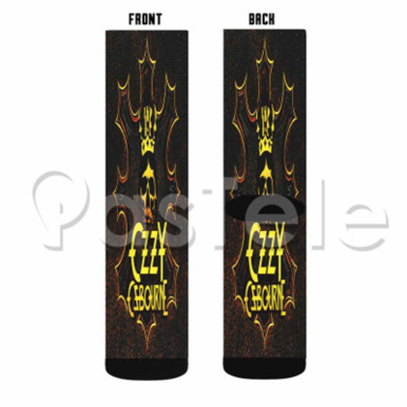 ozzy osbourne 2 Custom Personalized Sublimation Printed Socks Polyester Acrylic Nylon Spandex