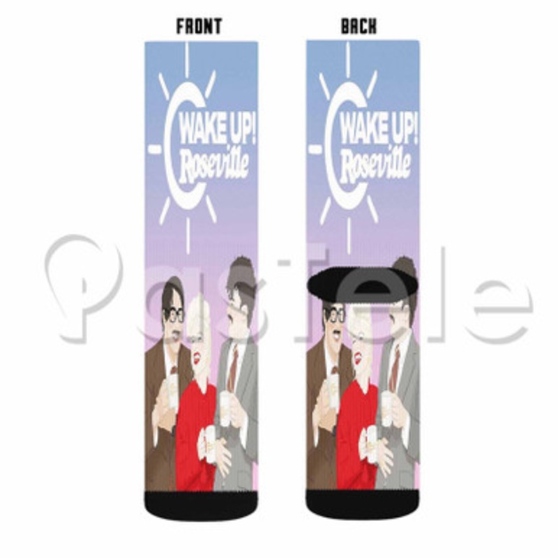 Paramore Wake Up Roseville Custom Personalized Sublimation Printed Socks Polyester Acrylic Nylon Spandex