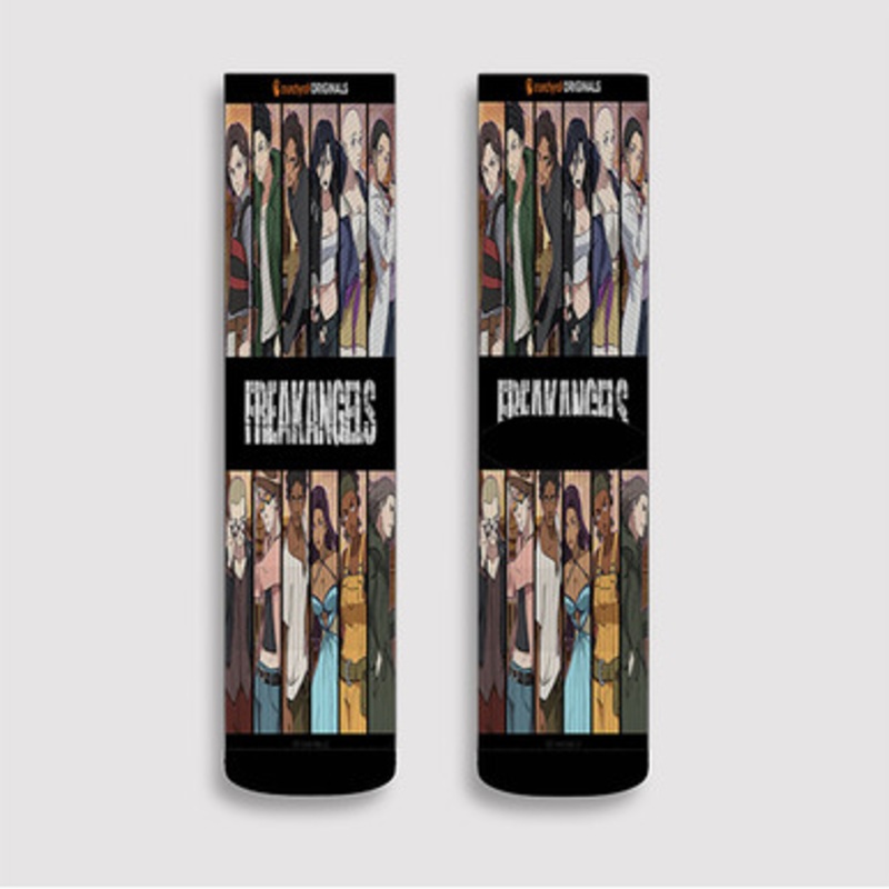 Pastele Freak Angels Custom Socks Sublimation Awesome Printed Sports Elite Socks Polyester Cushioned Bottoms Gym Gymnastic Running Yoga School Skatebording Basketball Spandex