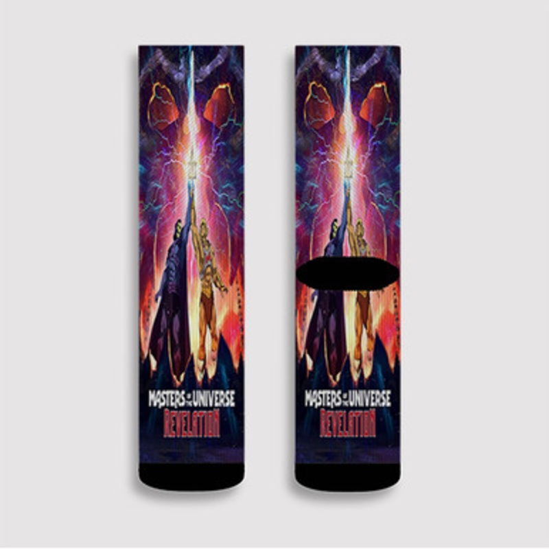 Pastele Masters of the Universe Revelation Custom Socks Sublimation Awesome Printed Sports Elite Socks Polyester Cushioned Bottoms Gym Gymnastic Running Yoga School Skatebording Basketball Spandex