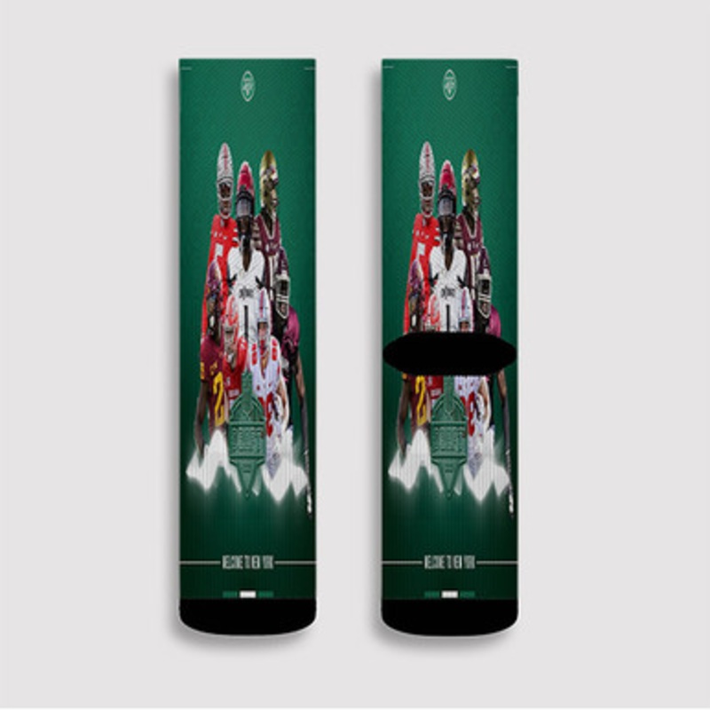 Pastele New York Jets NFL 2022 Custom Socks Sublimation Awesome Printed Sports Elite Socks Polyester Cushioned Bottoms Gym Gymnastic Running Yoga School Skatebording Basketball Spandex