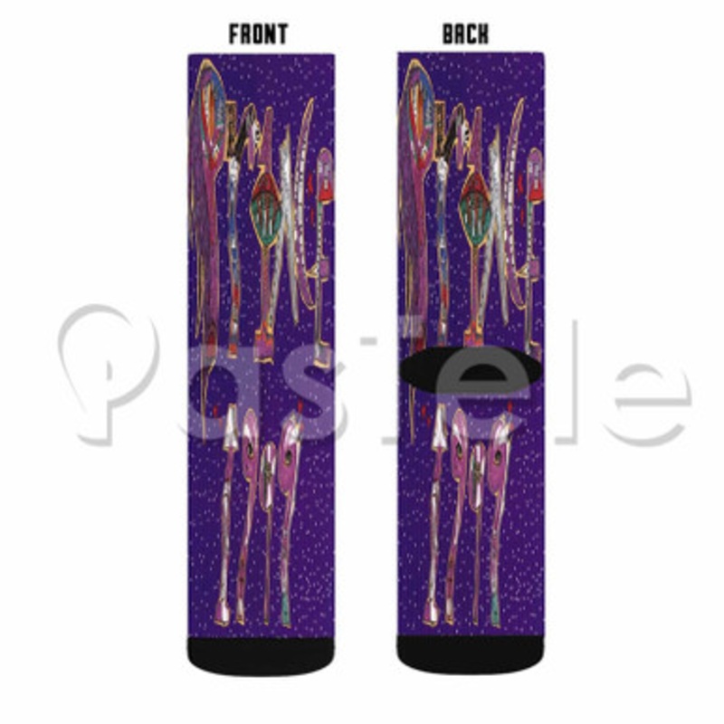 Prince 1999 Custom Personalized Sublimation Printed Socks Polyester Acrylic Nylon Spandex