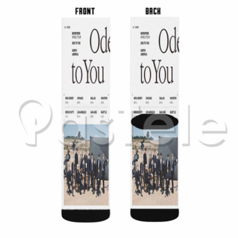 SEVENTEEN World Tour ODE TO YOU Custom Personalized Sublimation Printed Socks Polyester Acrylic Nylon Spandex