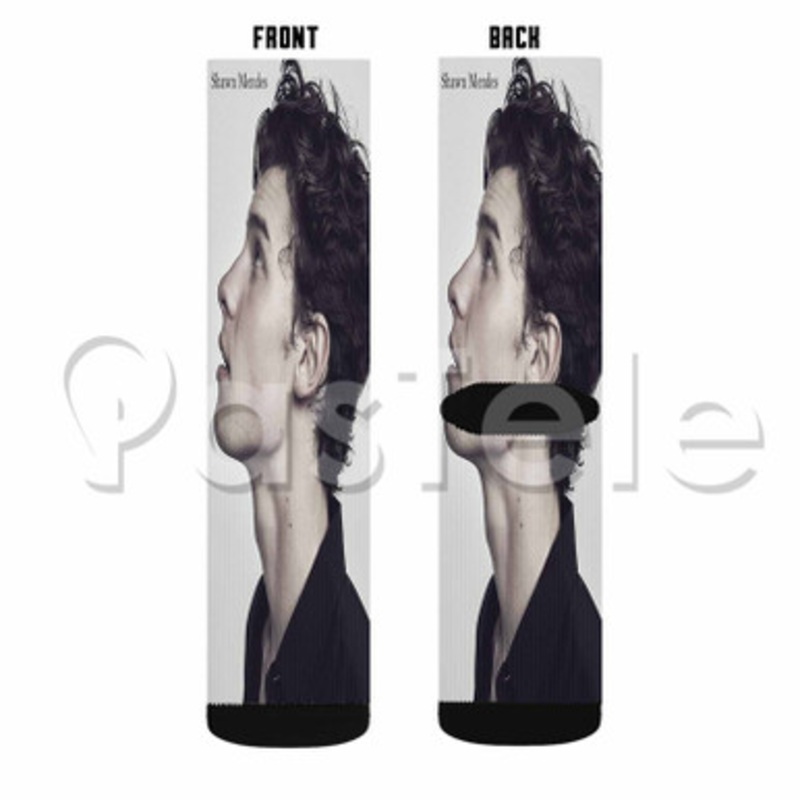 Shawn Mendes Custom Personalized Sublimation Printed Socks Polyester Acrylic Nylon Spandex