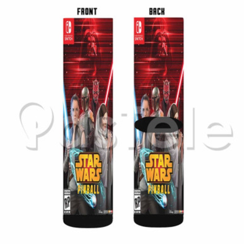 Star Wars Pinball Custom Personalized Sublimation Printed Socks Polyester Acrylic Nylon Spandex