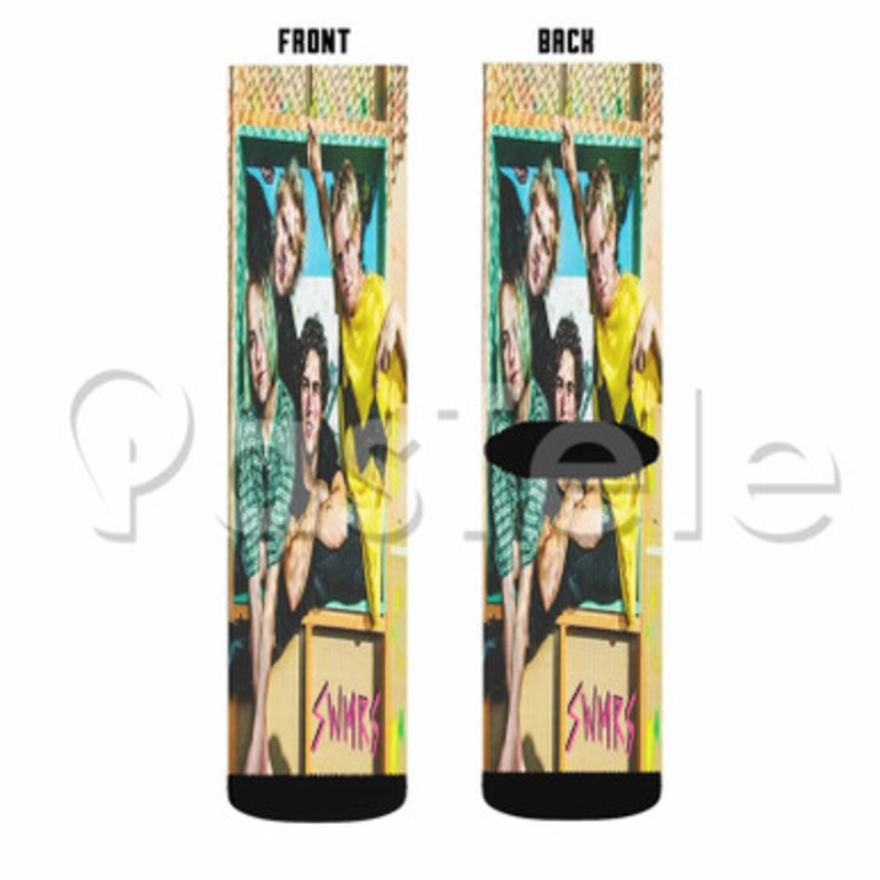 SWMRS Custom Personalized Sublimation Printed Socks Polyester Acrylic Nylon Spandex