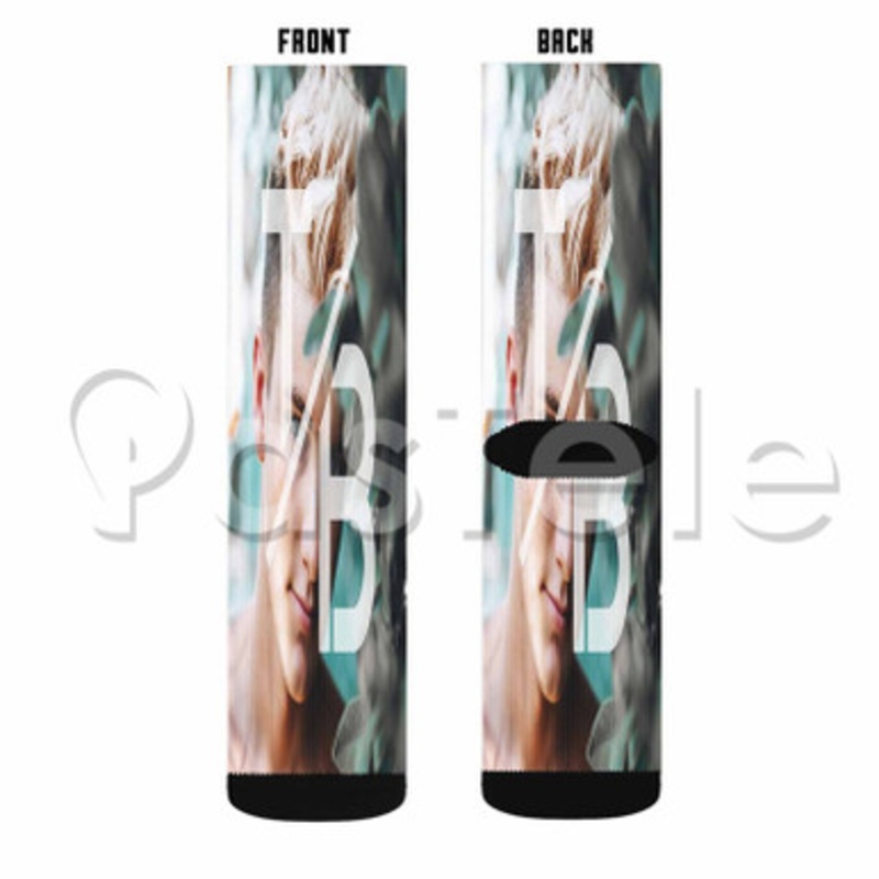 tanner braungardt Custom Personalized Sublimation Printed Socks Polyester Acrylic Nylon Spandex