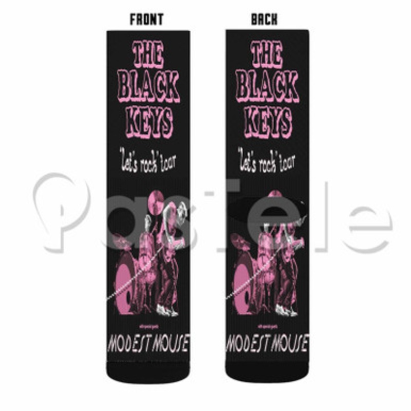 The Black Keys Custom Personalized Sublimation Printed Socks Polyester Acrylic Nylon Spandex