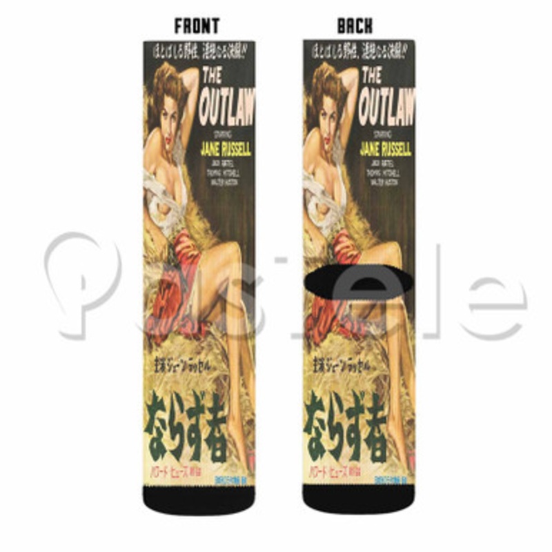 the outlaw Custom Personalized Sublimation Printed Socks Polyester Acrylic Nylon Spandex