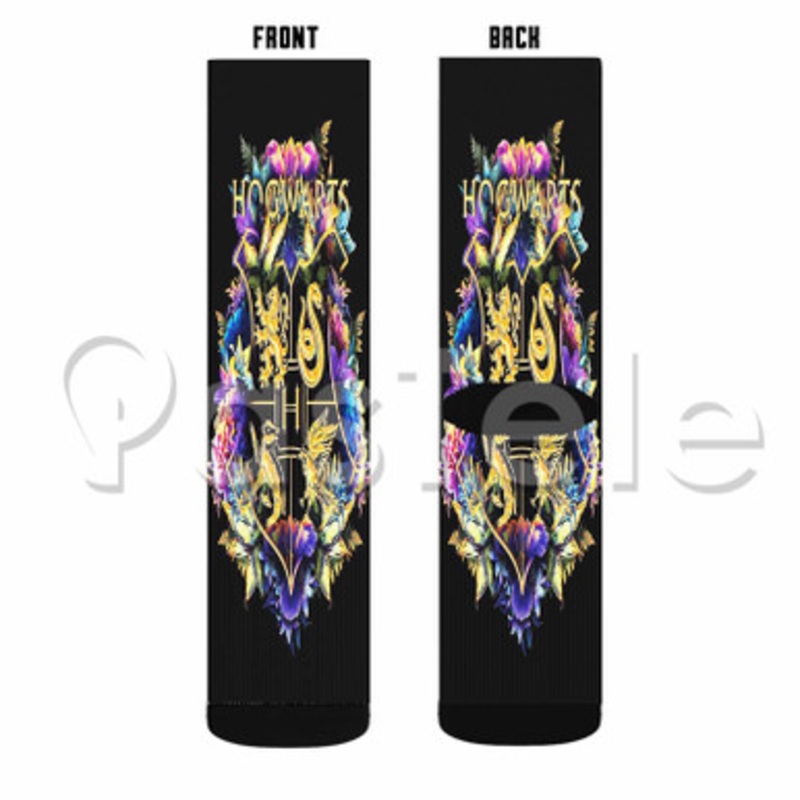 The Wizarding World Harry Potter Custom Personalized Sublimation Printed Socks Polyester Acrylic Nylon Spandex