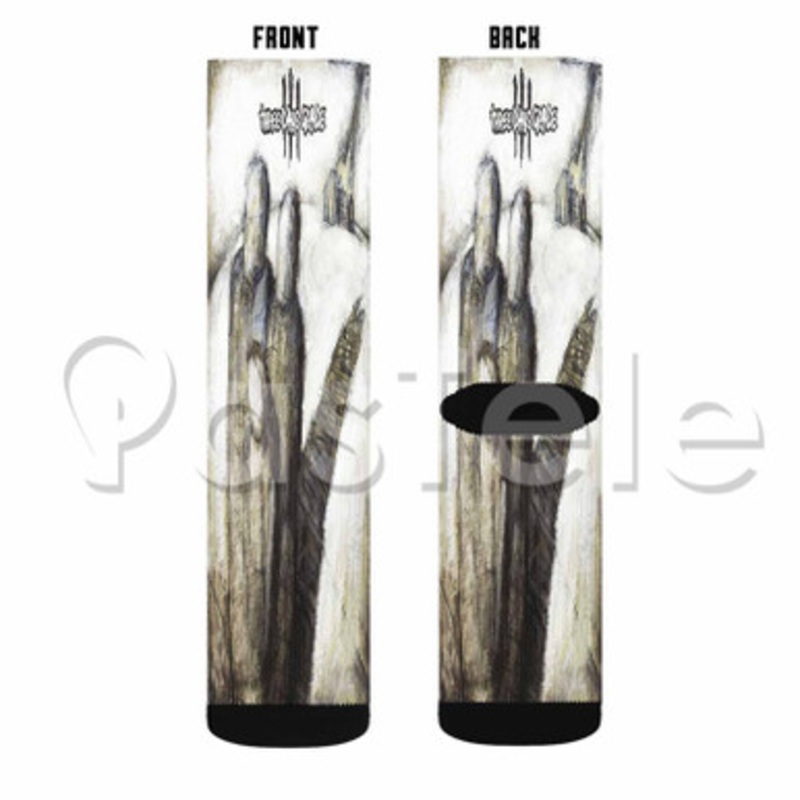 Three Days Grace Custom Personalized Sublimation Printed Socks Polyester Acrylic Nylon Spandex