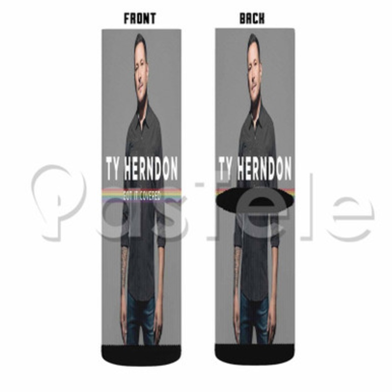 Ty Herndon Got It Covered Custom Personalized Sublimation Printed Socks Polyester Acrylic Nylon Spandex