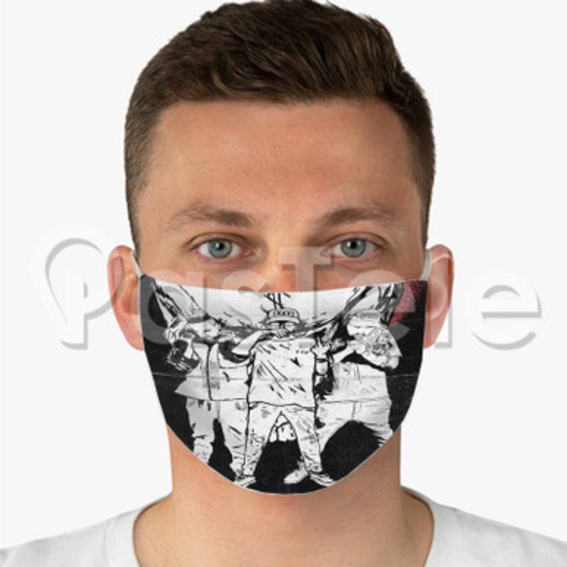 $Uicideboy$ Custom Fabric Face Mask Polyester Two Layers Cloth