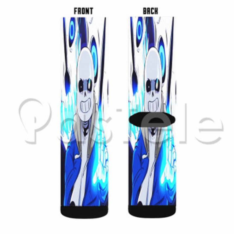 Undertale Sans Custom Personalized Sublimation Printed Socks Polyester Acrylic Nylon Spandex