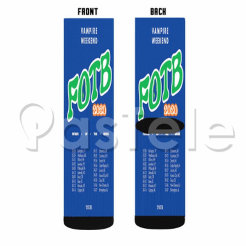 Vampire Weekend Custom Personalized Sublimation Printed Socks Polyester Acrylic Nylon Spandex