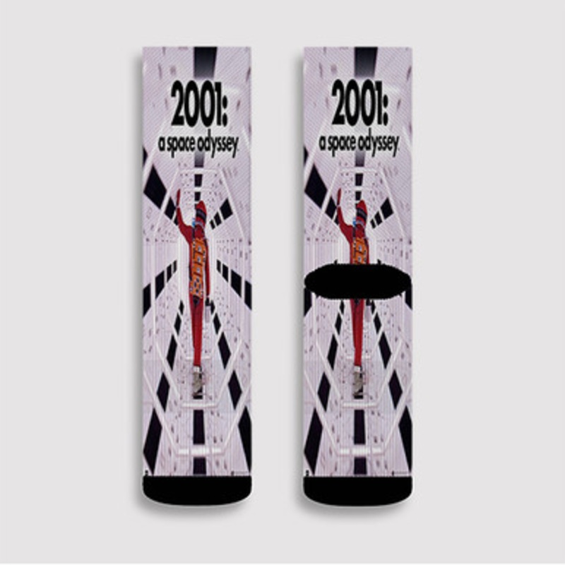 Pastele 2001 a Space Odyssey Custom Socks Sublimation Awesome Printed Sports Elite Socks Polyester Cushioned Bottoms Gym Gymnastic Running Yoga School Skatebording Basketball Spandex